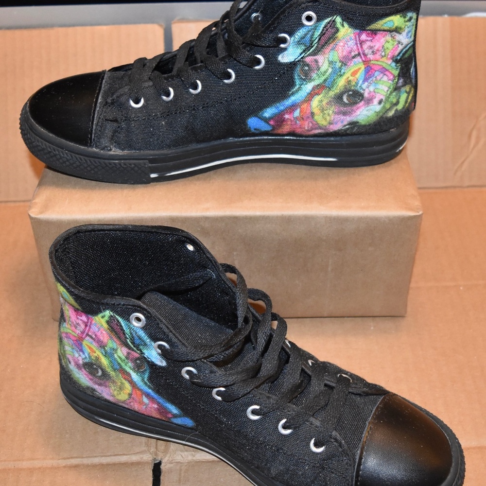 WOMENS DACHSHUND HIGHTOP SNEAKERS